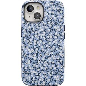 Blue Floral iPhone 15 Case - Casely